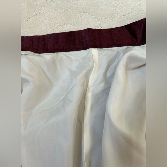 Beautiful Vintage Japanese Kimono Romantic Dark Red Rare Wafu Floral Japan Silk - Picture 13 of 13